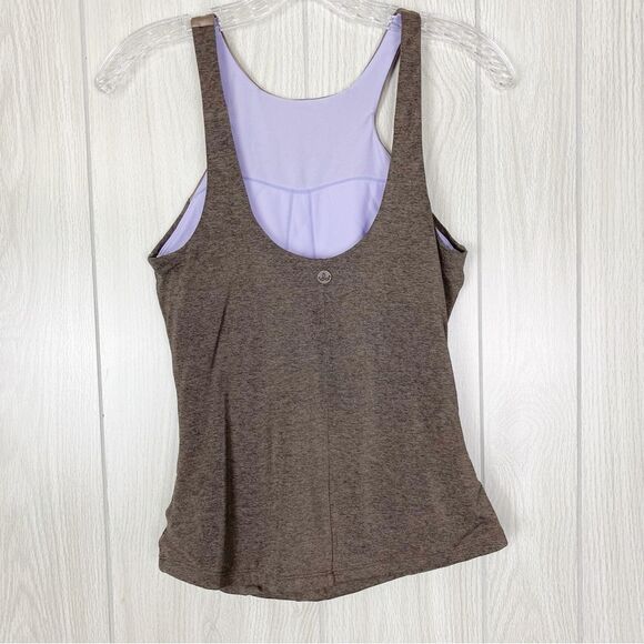 Prana | Heather Grey High Neck Athletic Tank Top Size Small - Picture 2 of 10